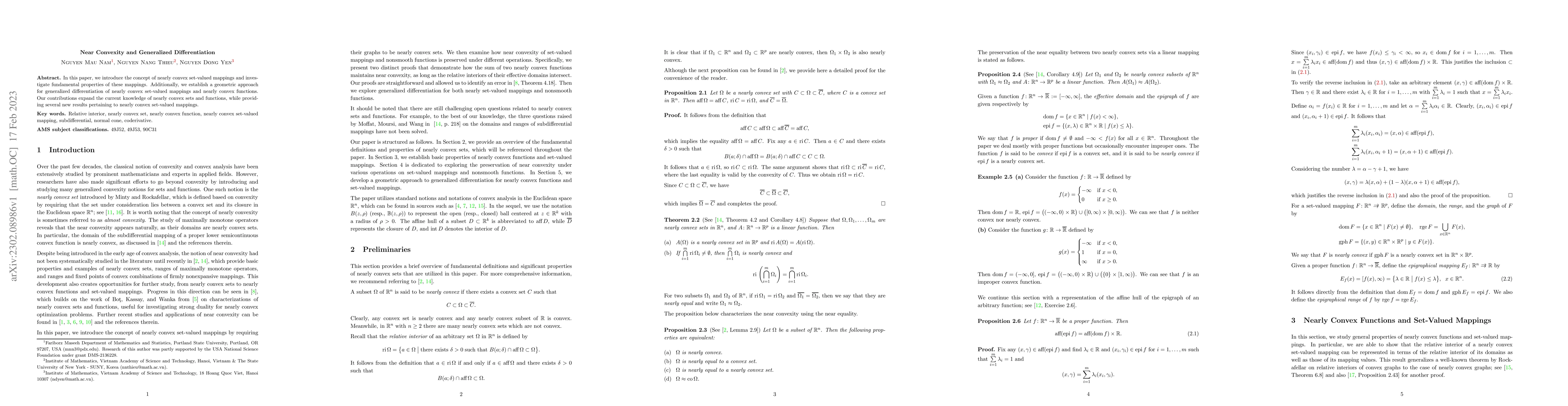 Thumbnail for Near Convexity and Generalized Differentiation