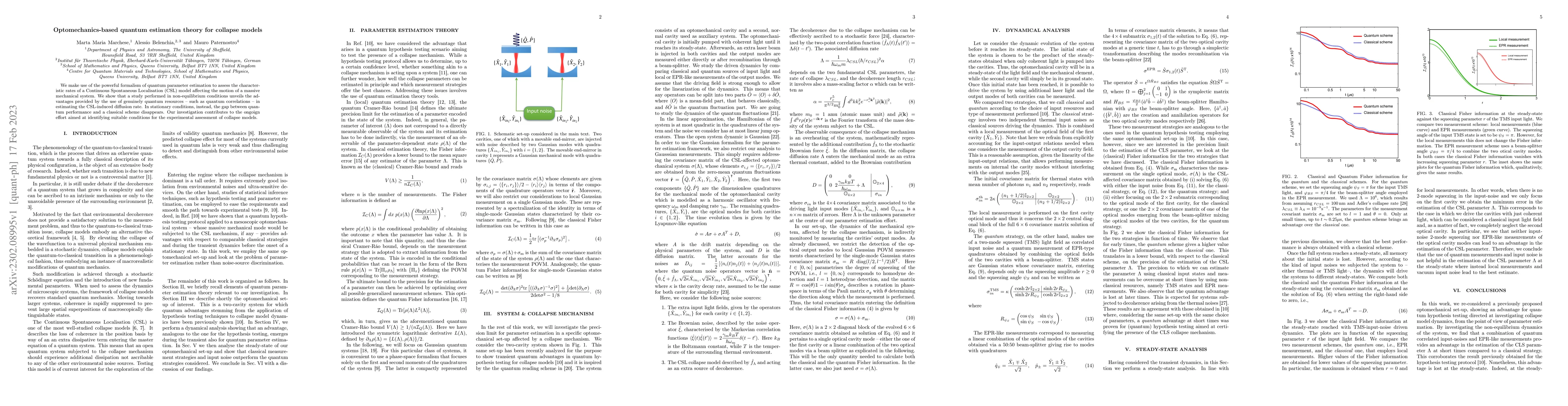 Thumbnail for Optomechanics-based quantum estimation theory for collapse models