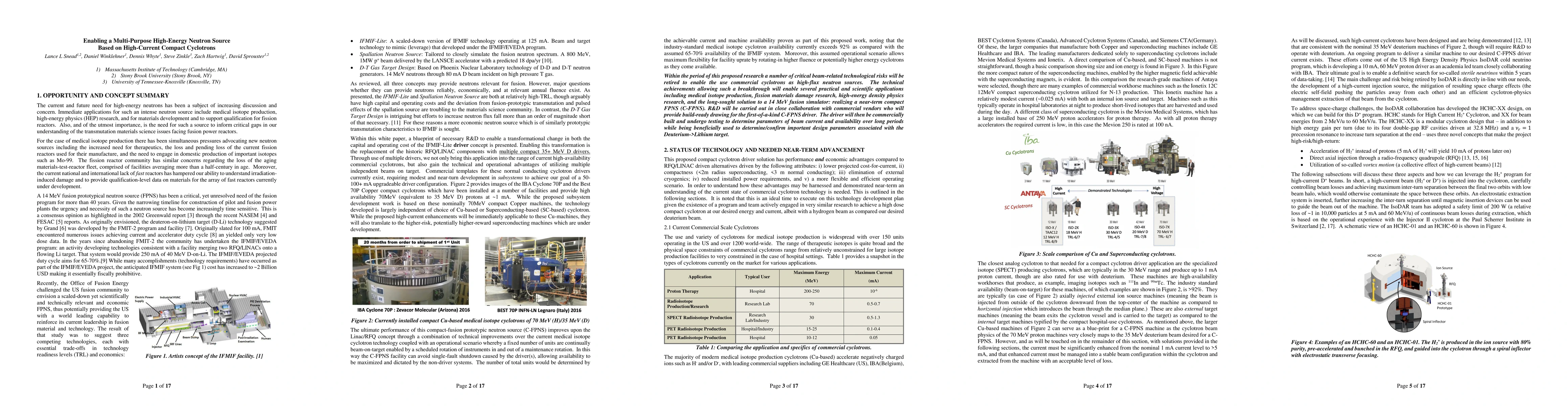 Thumbnail for Enabling a Multi-Purpose High-Energy Neutron Source Based on
  High-Current Compact Cyclotrons