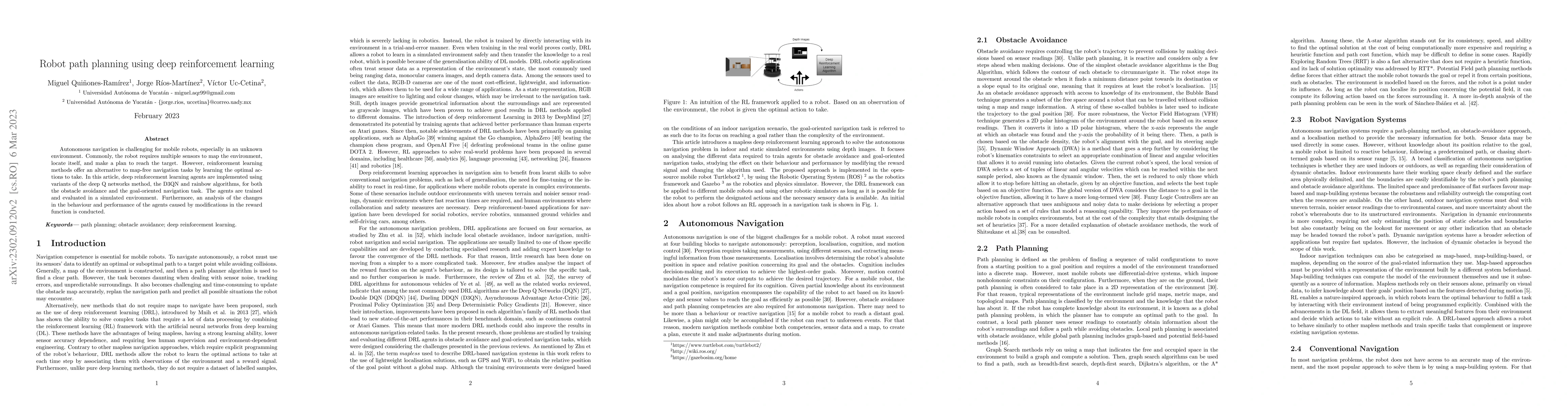 Thumbnail for Robot path planning using deep reinforcement learning