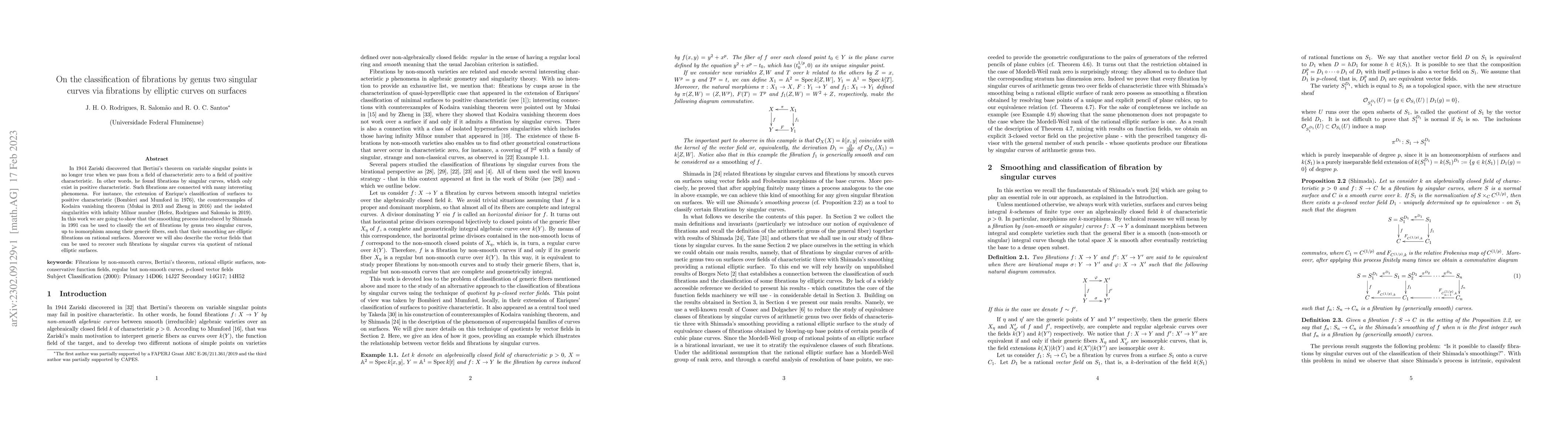Thumbnail for On the classification of fibrations by genus two singular curves via
  fibrations by elliptic curves on surfaces
