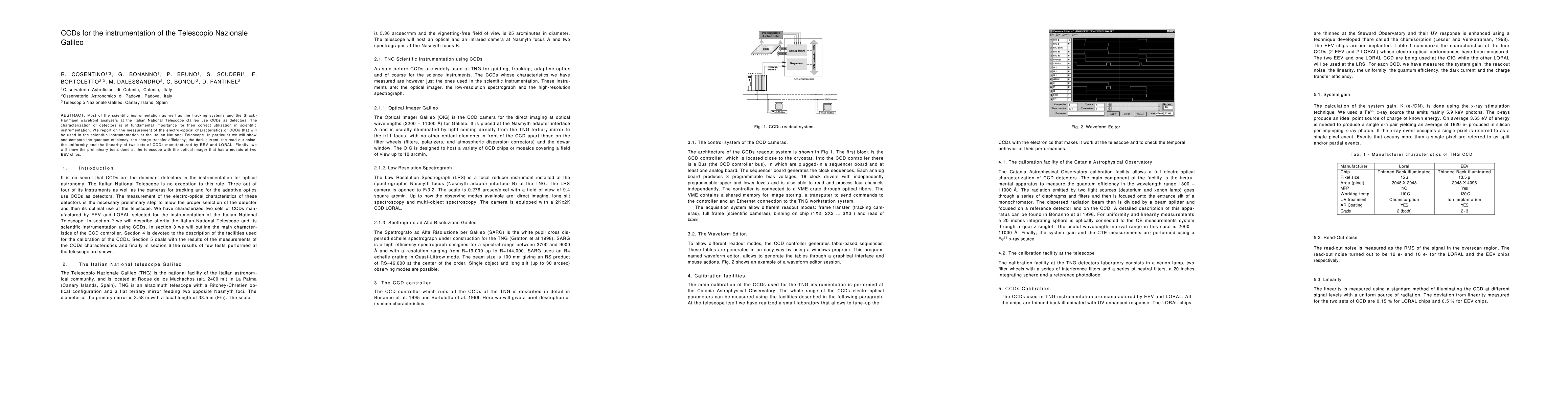 Thumbnail for CCDs for the instrumentation of the Telescopio Nazionale Galileo