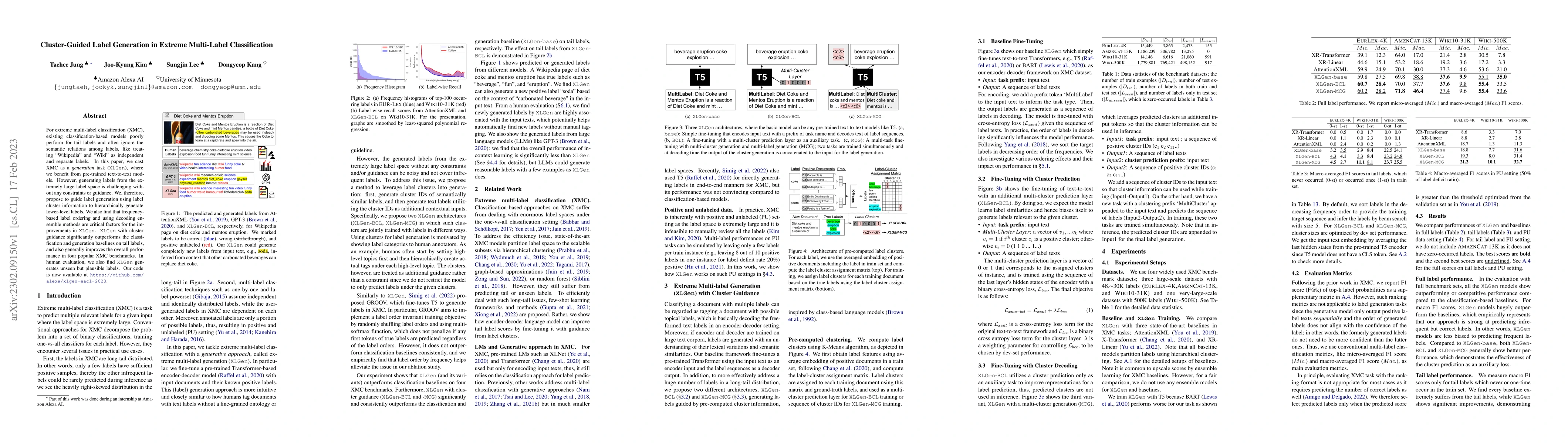Thumbnail for Cluster-Guided Label Generation in Extreme Multi-Label Classification