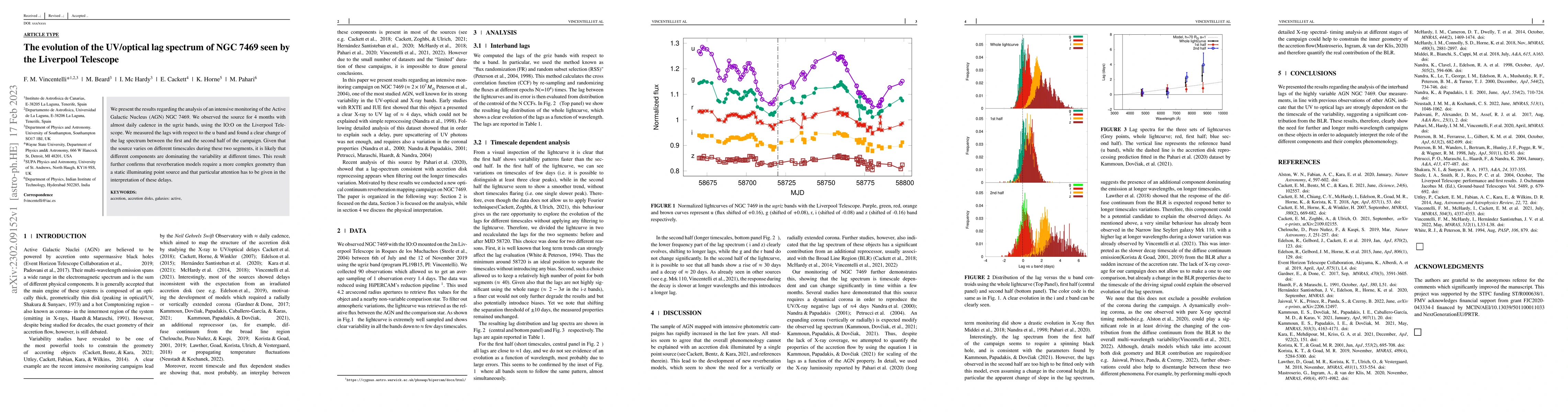 Thumbnail for The evolution of the UV/optical lag spectrum of NGC 7469 seen by the
  Liverpool Telescope