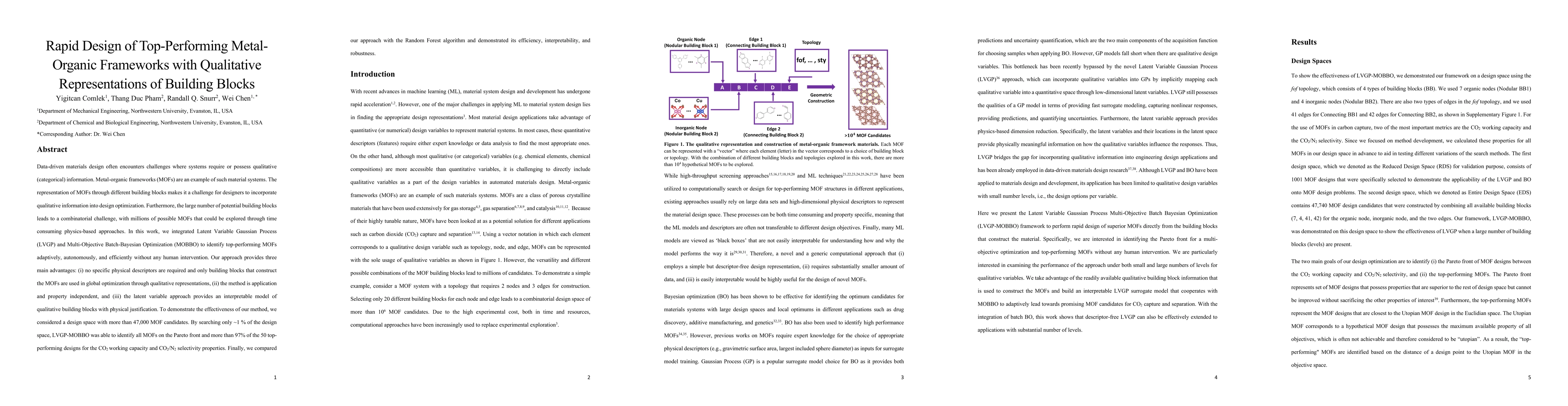 Thumbnail for Rapid Design of Top-Performing Metal-Organic Frameworks with Qualitative
  Representations of Building Blocks