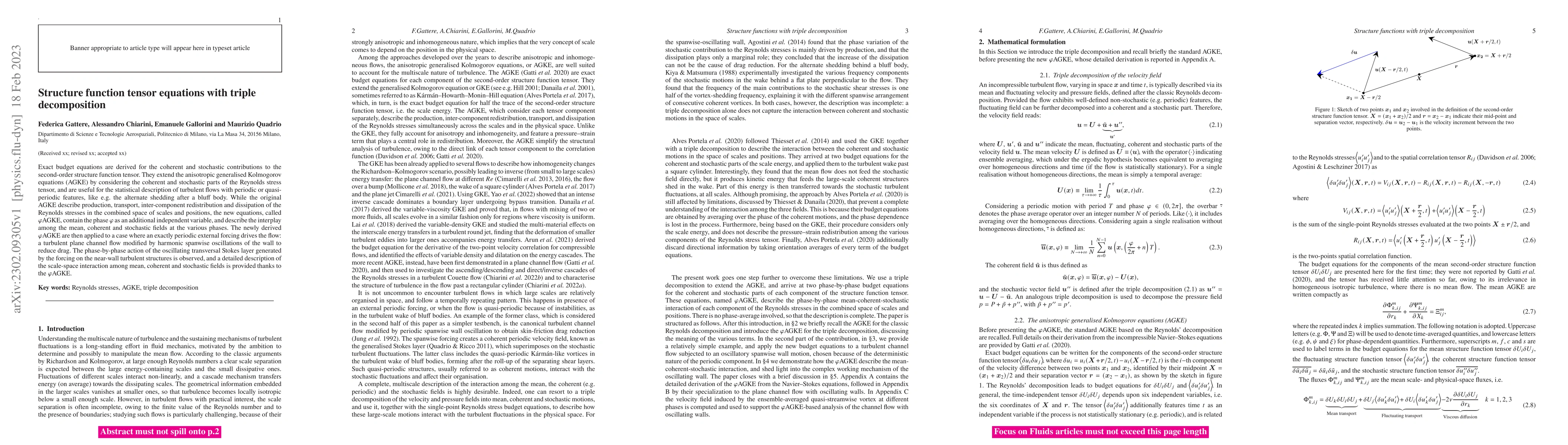 Thumbnail for Structure function tensor equations with triple decomposition