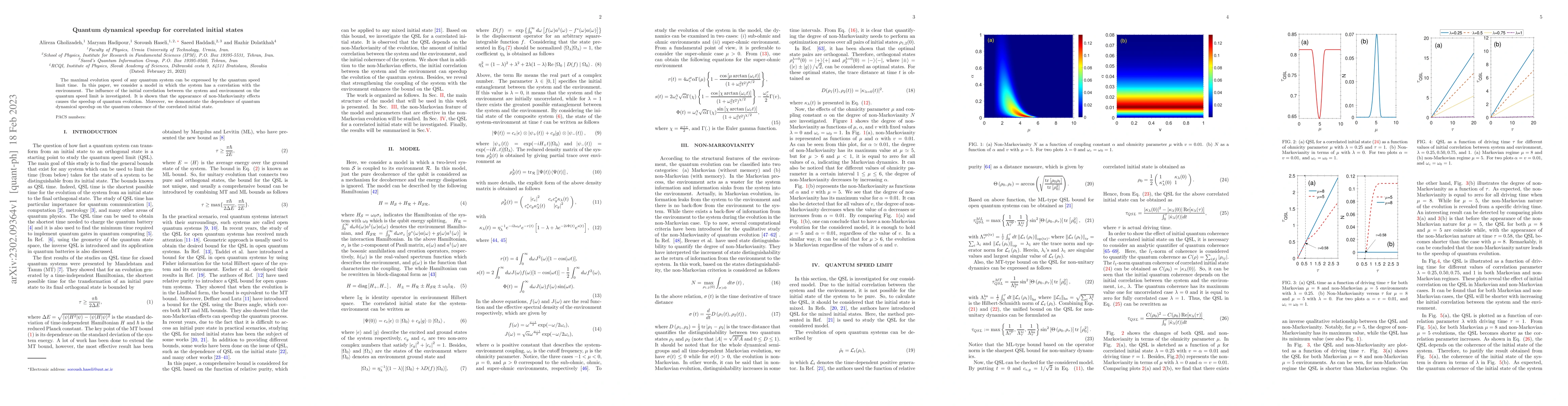 Thumbnail for Quantum dynamical speedup for correlated initial states