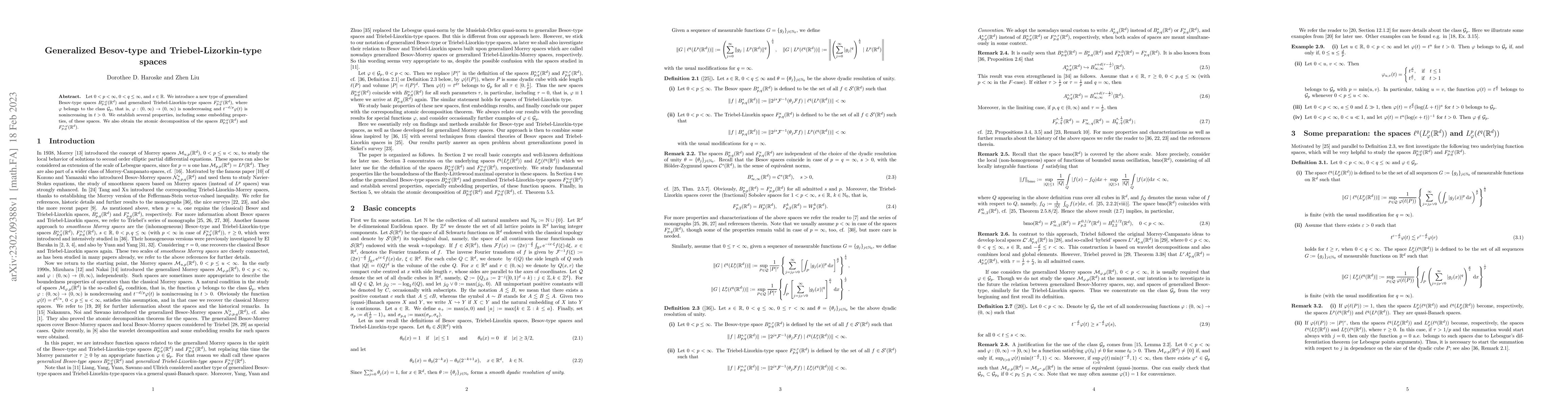 Thumbnail for Generalized Besov-type and Triebel-Lizorkin-type spaces