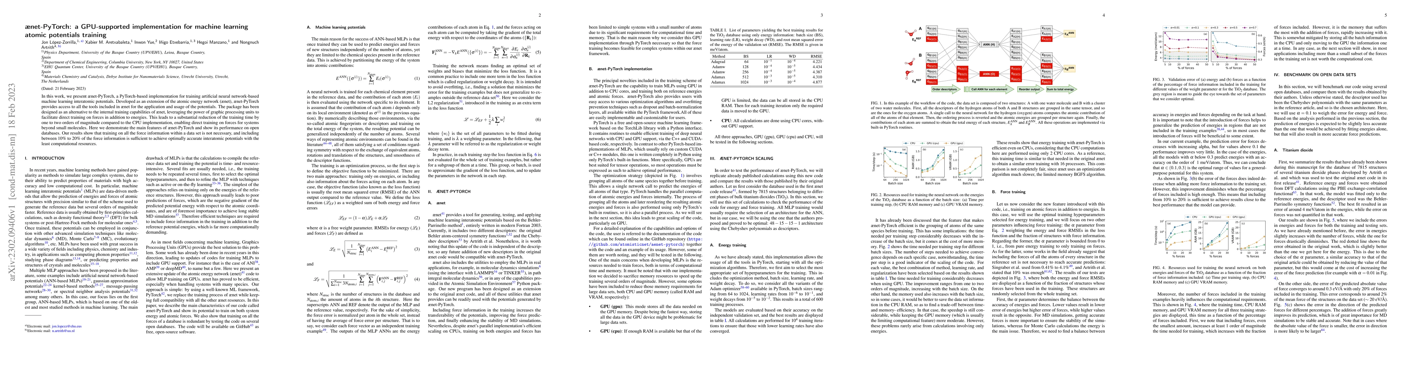 Thumbnail for {\ae}net-PyTorch: a GPU-supported implementation for machine learning
  atomic potentials training