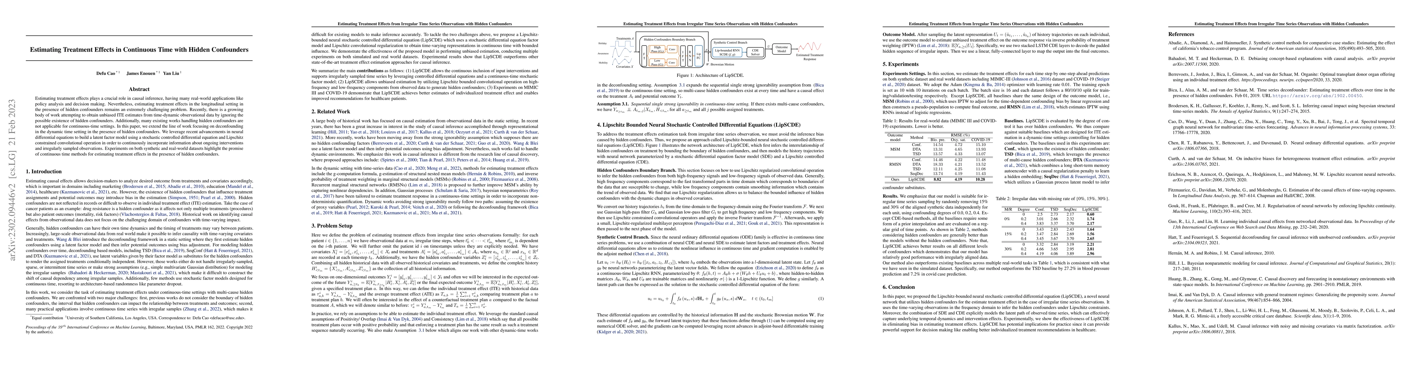 Thumbnail for Estimating Treatment Effects in Continuous Time with Hidden Confounders