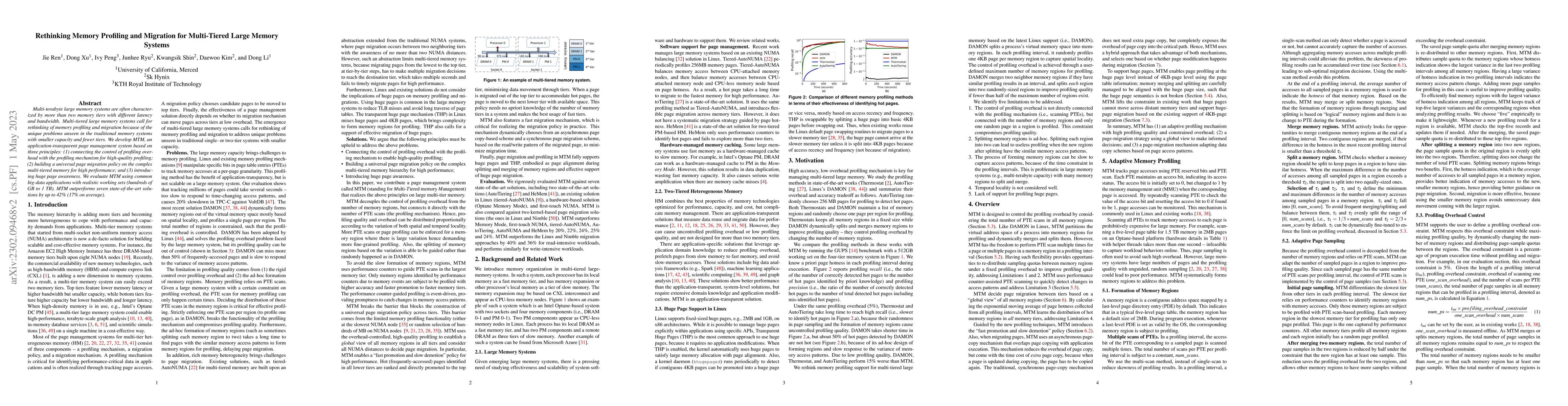 Thumbnail for Rethinking Memory Profiling and Migration for Multi-Tiered Large Memory
  Systems