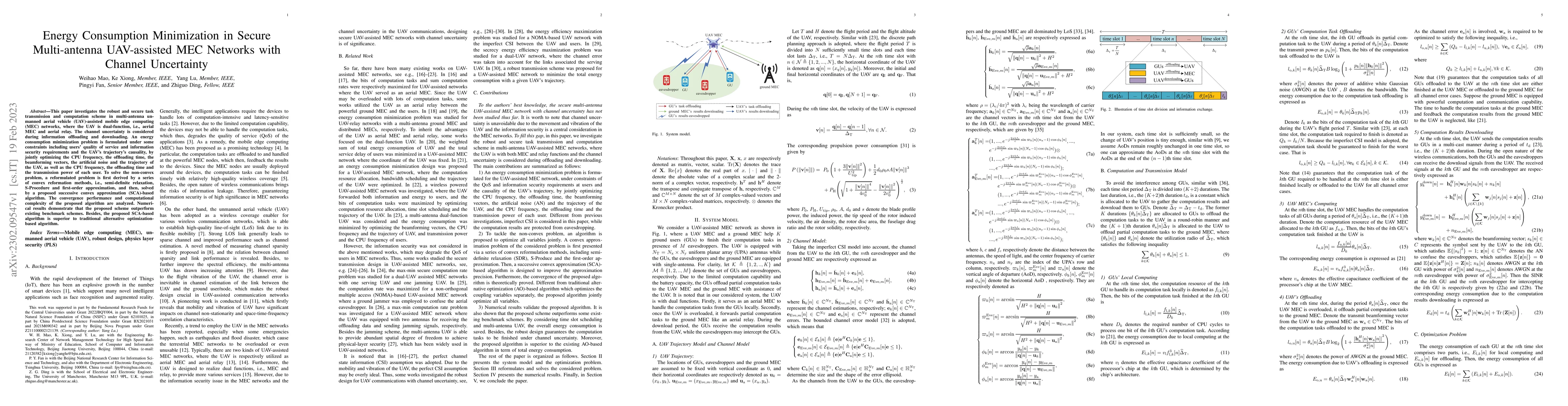 Thumbnail for Energy Consumption Minimization in Secure Multi-antenna UAV-assisted MEC
  Networks with Channel Uncertainty