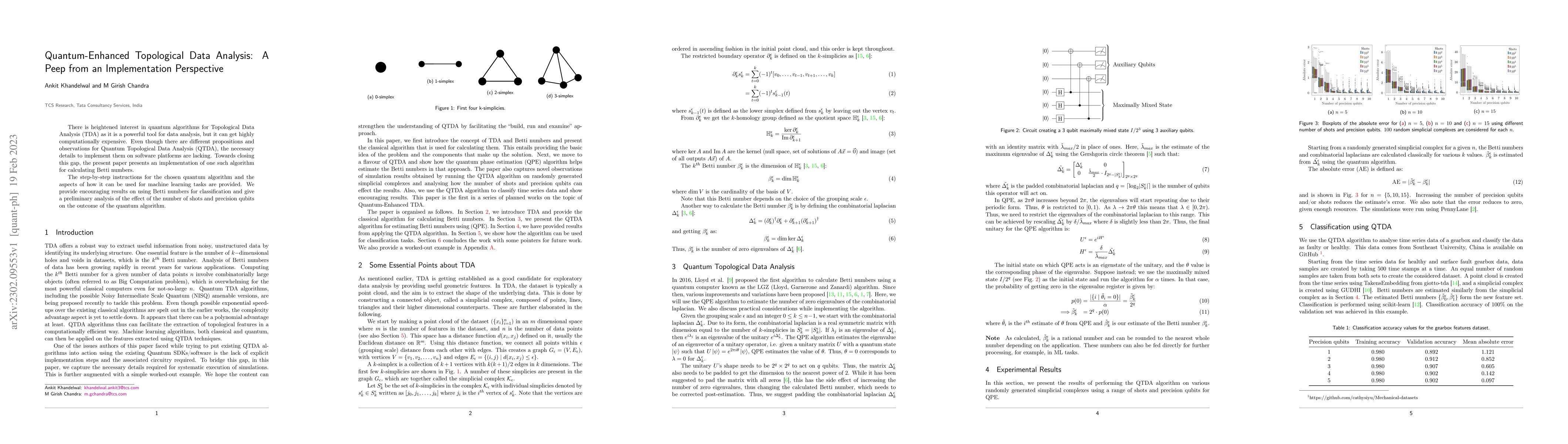Thumbnail for Quantum-Enhanced Topological Data Analysis: A Peep from an
  Implementation Perspective