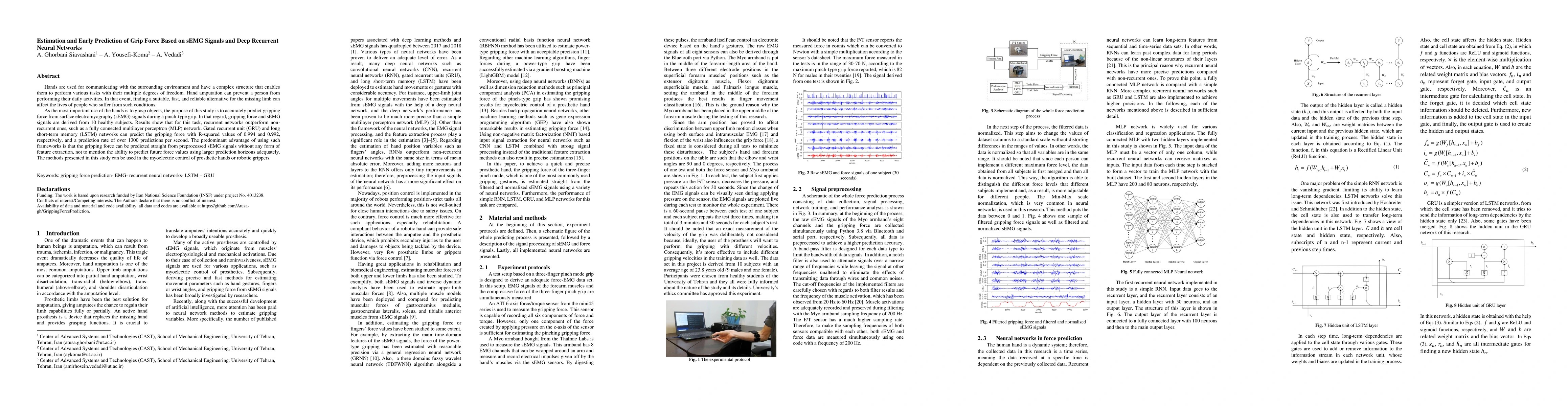Thumbnail for Estimation and Early Prediction of Grip Force Based on sEMG Signals and
  Deep Recurrent Neural Networks
