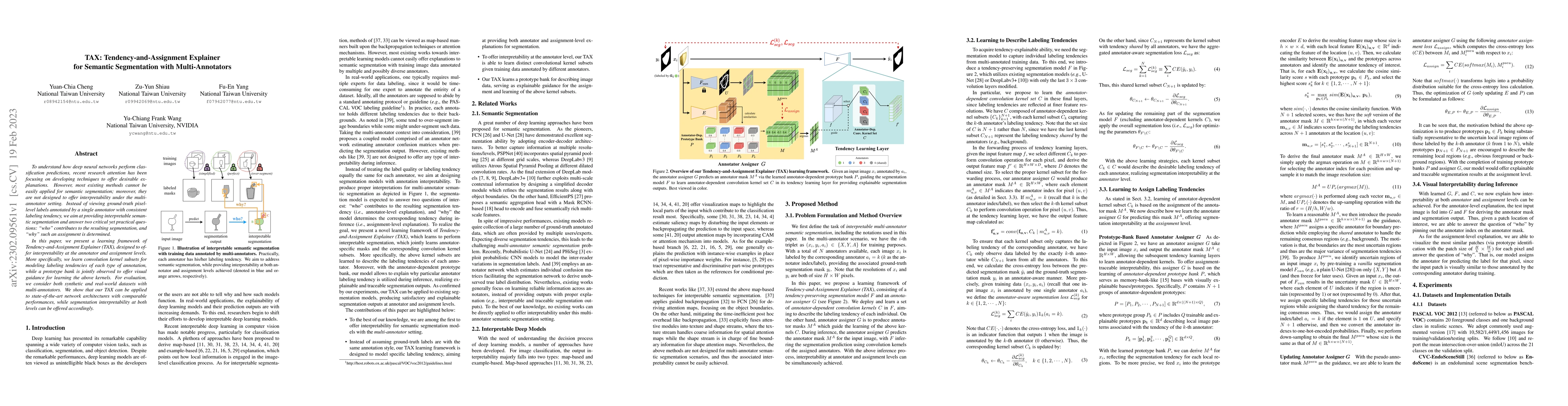 Thumbnail for TAX: Tendency-and-Assignment Explainer for Semantic Segmentation with
  Multi-Annotators