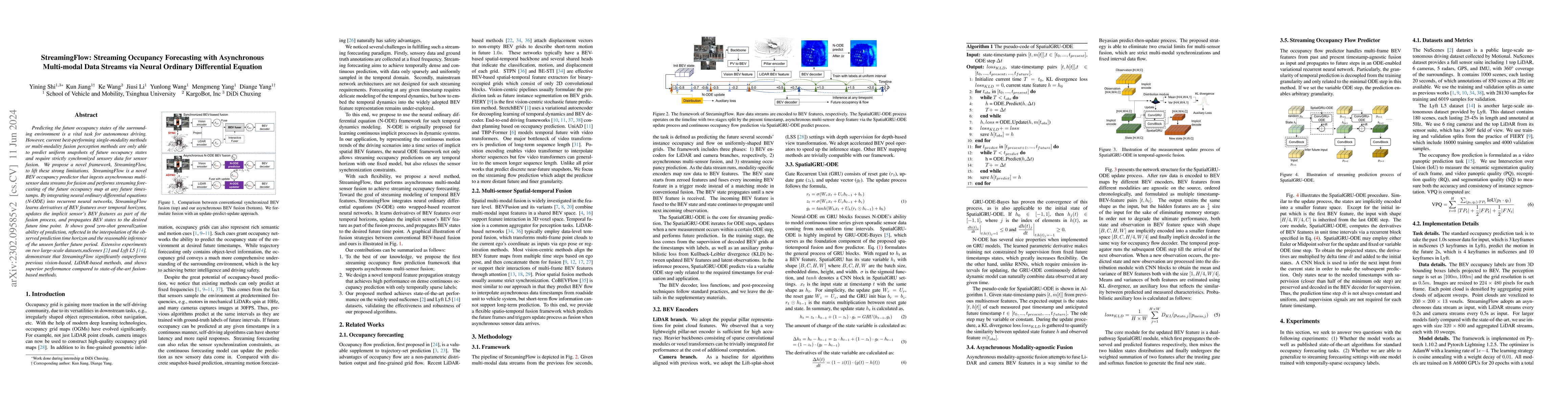 Thumbnail for StreamingFlow: Streaming Occupancy Forecasting with Asynchronous
  Multi-modal Data Streams via Neural Ordinary Differential Equation