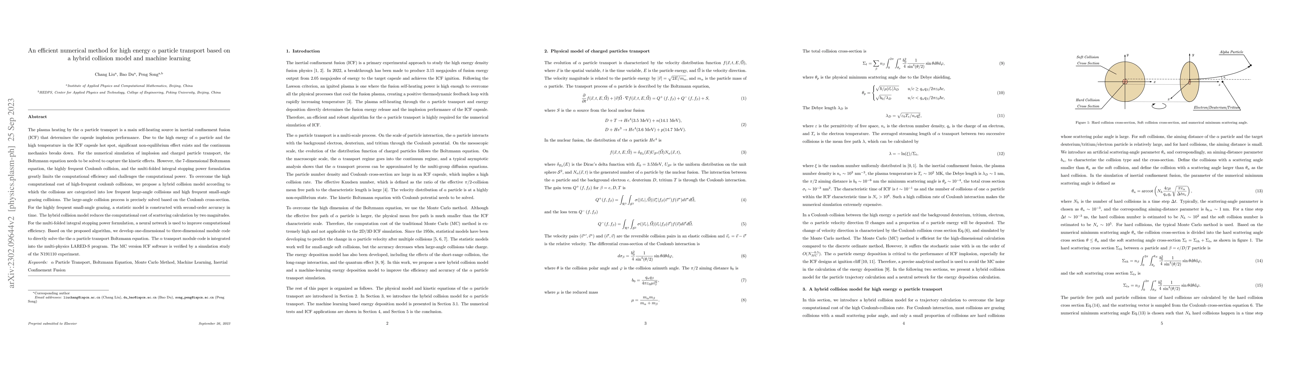 Thumbnail for An efficient numerical method for charged particle transport based on
  hybrid collision model and machine learning