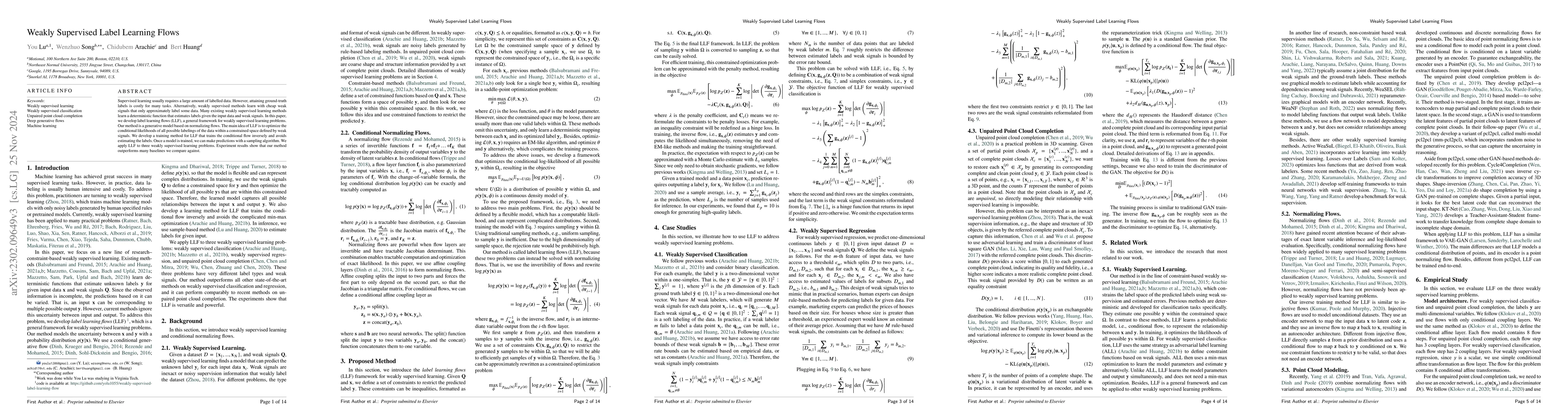 Thumbnail for Weakly Supervised Label Learning Flows