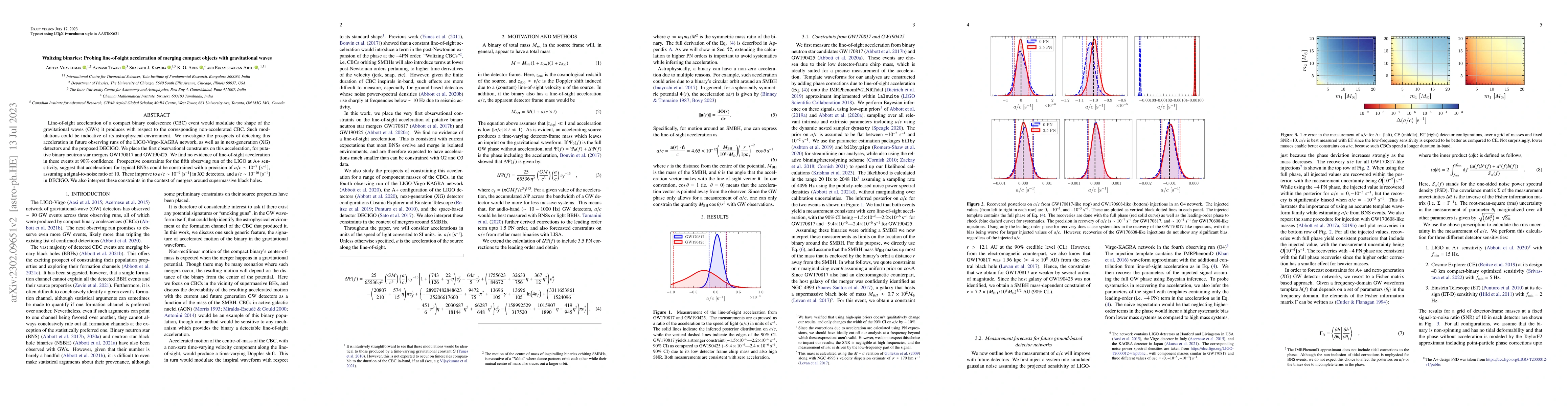 Thumbnail for Waltzing binaries: Probing line-of-sight acceleration of merging compact
  objects with gravitational waves