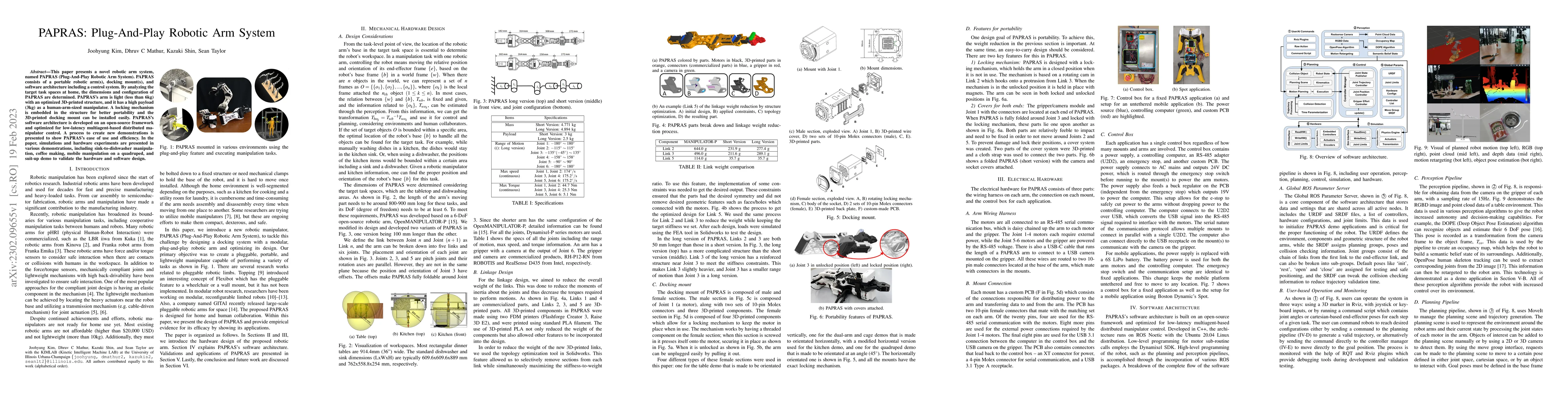 Thumbnail for PAPRAS: Plug-And-Play Robotic Arm System