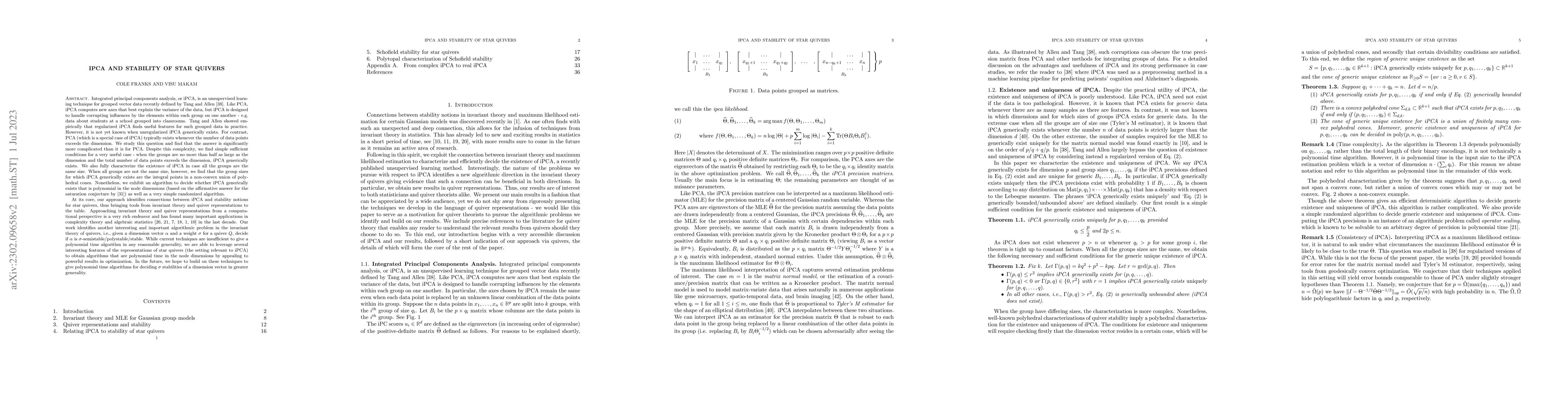 Thumbnail for iPCA and stability of star quivers