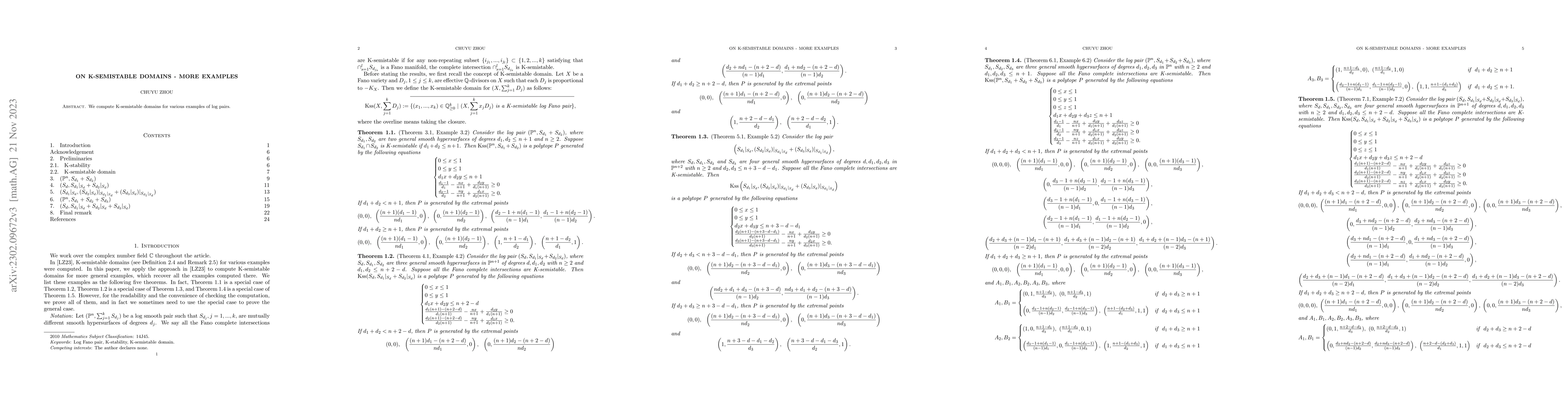 Thumbnail for On K-semistable domains -- more examples