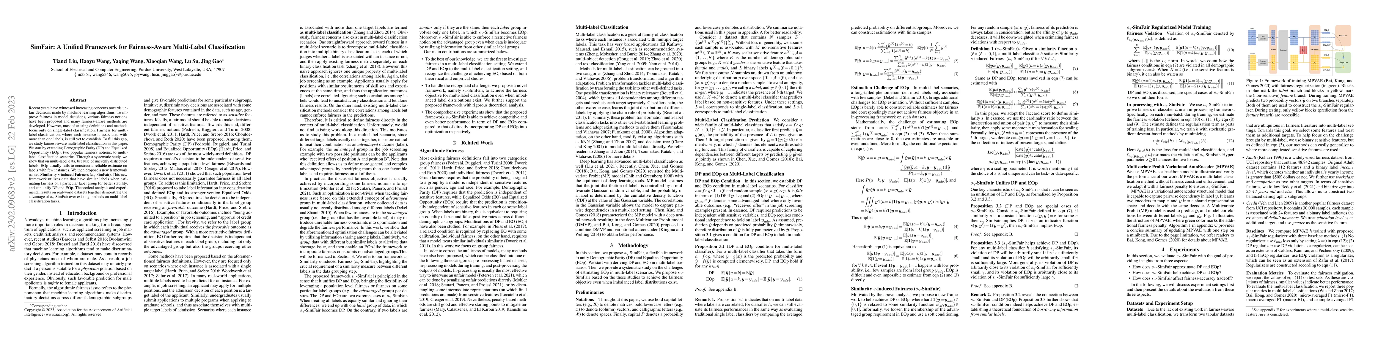Thumbnail for SimFair: A Unified Framework for Fairness-Aware Multi-Label
  Classification
