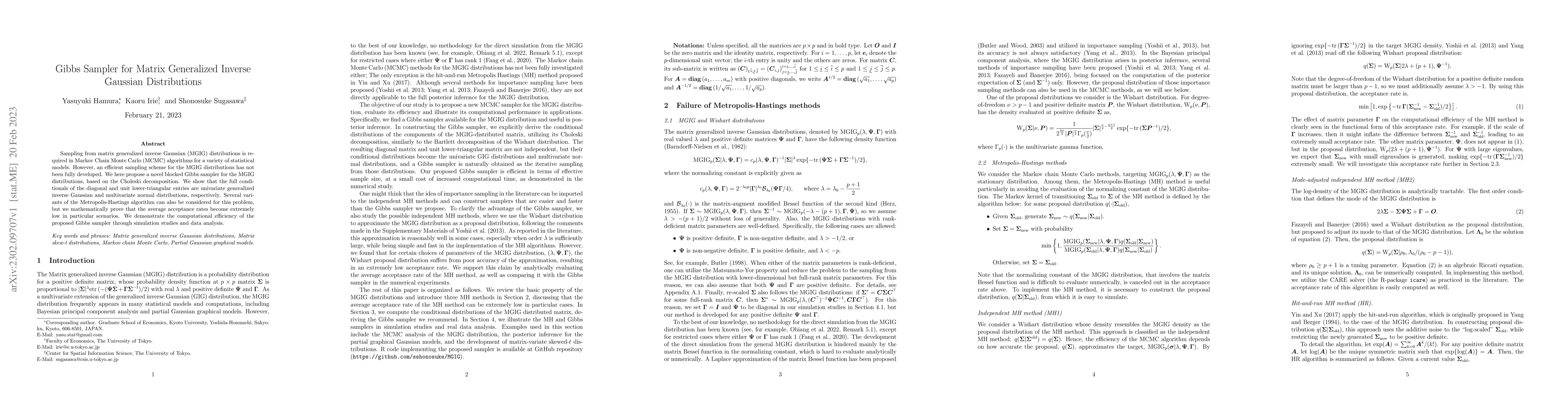 Thumbnail for Gibbs Sampler for Matrix Generalized Inverse Gaussian Distributions
