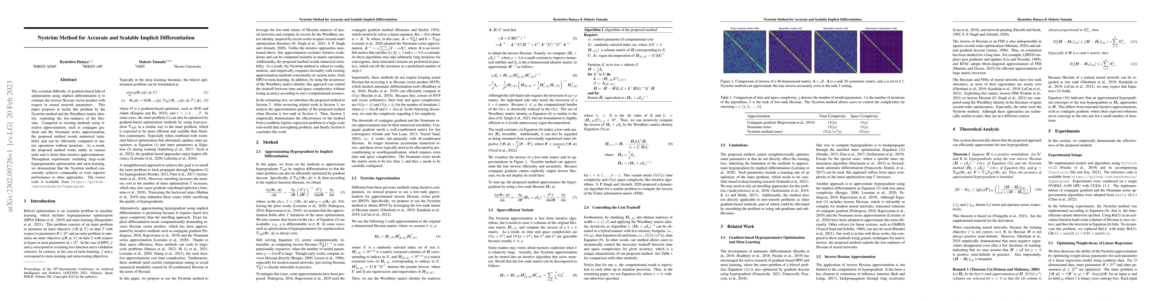 Thumbnail for Nystrom Method for Accurate and Scalable Implicit Differentiation