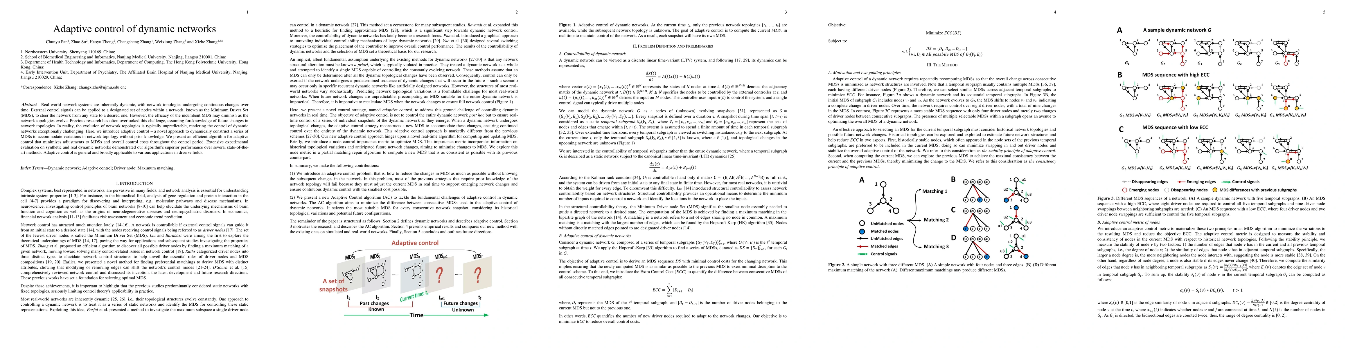 Thumbnail for Adaptive control of dynamic networks