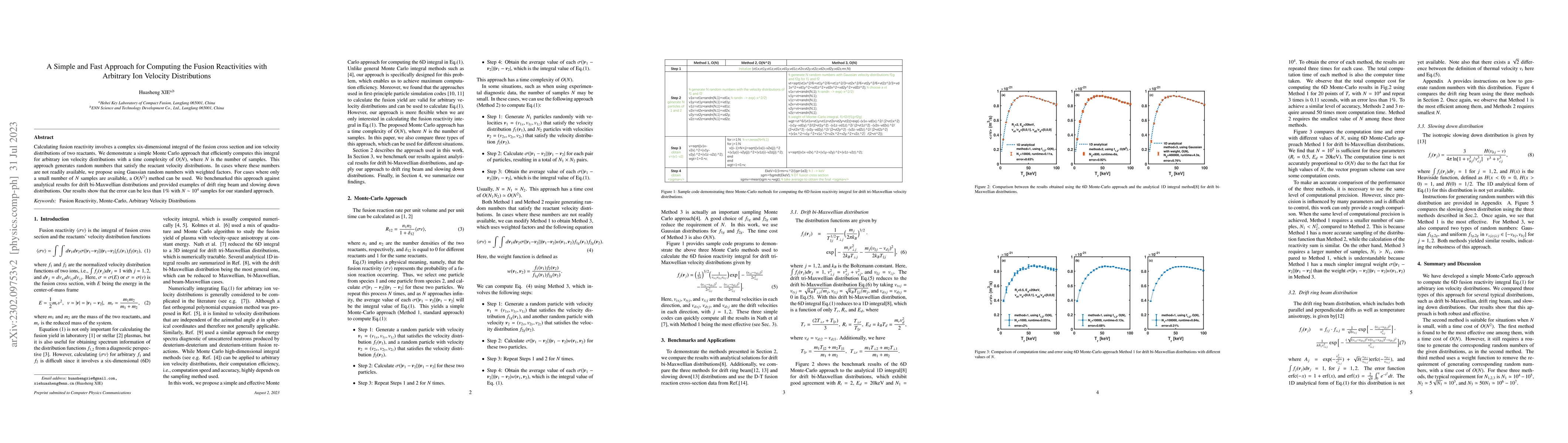Thumbnail for A Simple and Fast Approach for Computing the Fusion Reactivities with
  Arbitrary Ion Velocity Distributions