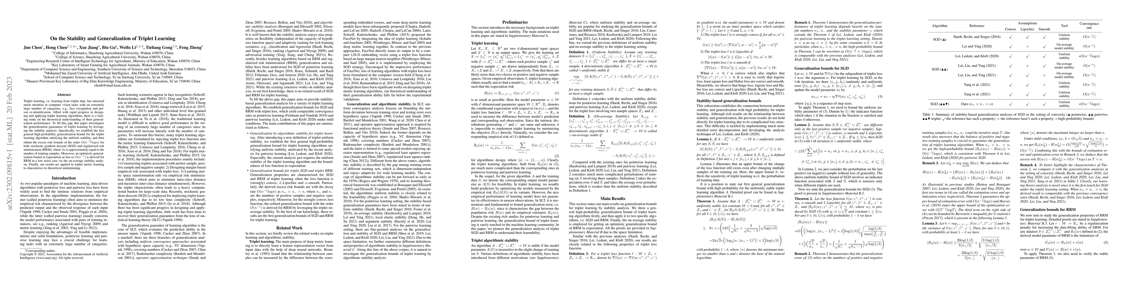 Thumbnail for On the Stability and Generalization of Triplet Learning