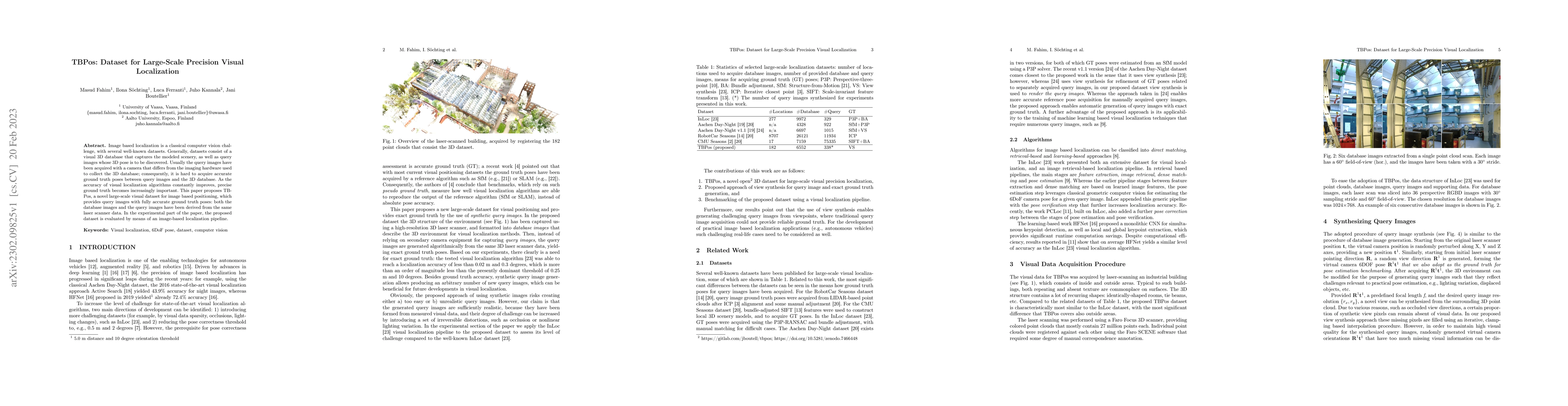 Thumbnail for TBPos: Dataset for Large-Scale Precision Visual Localization
