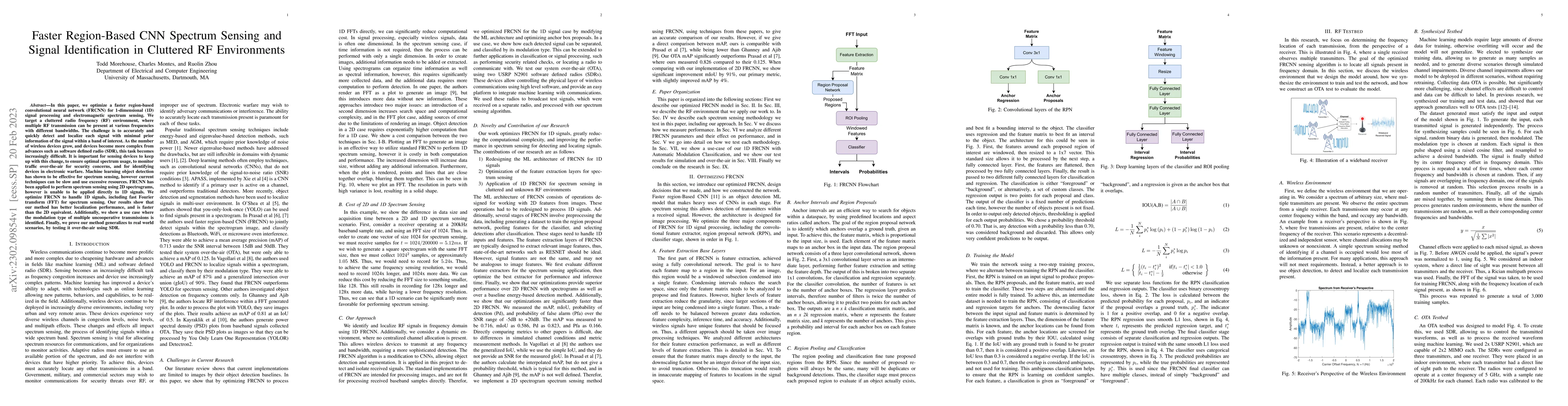 Thumbnail for Faster Region-Based CNN Spectrum Sensing and Signal Identification in
  Cluttered RF Environments