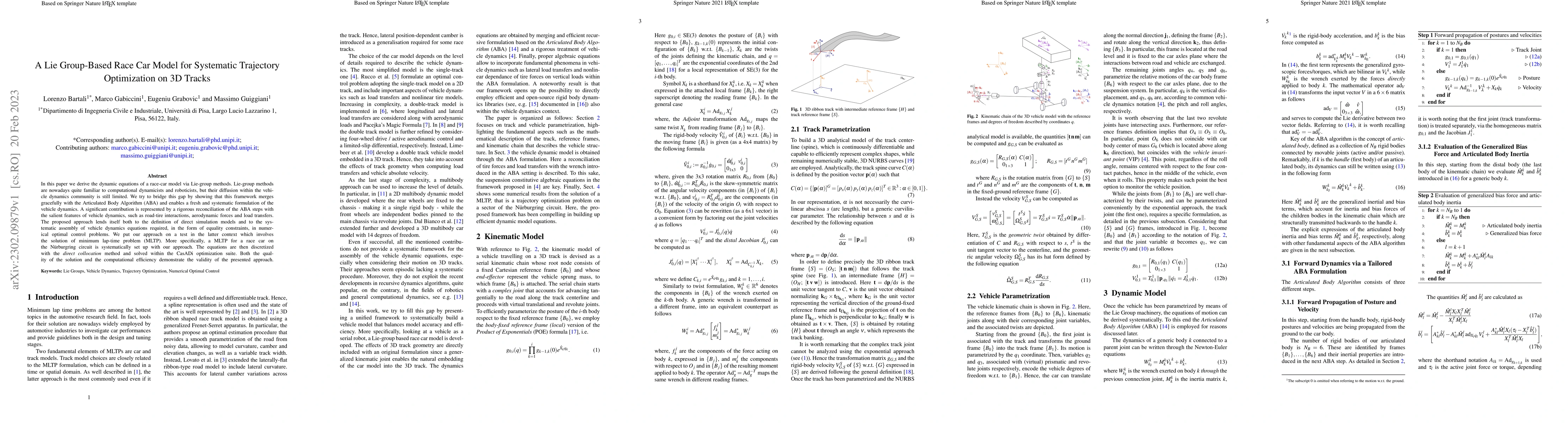 Thumbnail for A Lie Group-Based Race Car Model for Systematic Trajectory Optimization
  on 3D Tracks