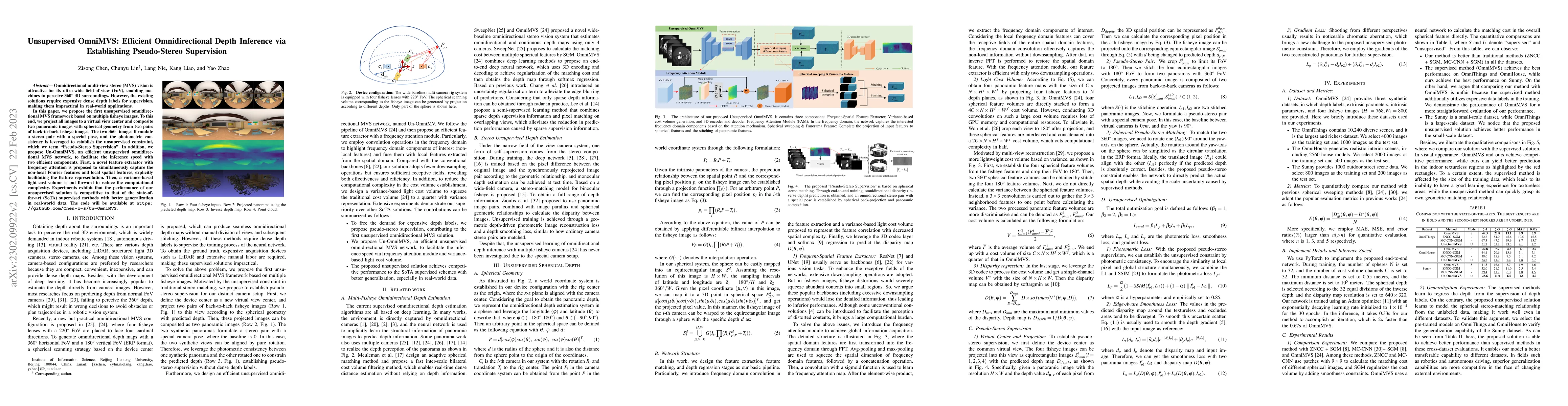 Thumbnail for Unsupervised OmniMVS: Efficient Omnidirectional Depth Inference via
  Establishing Pseudo-Stereo Supervision