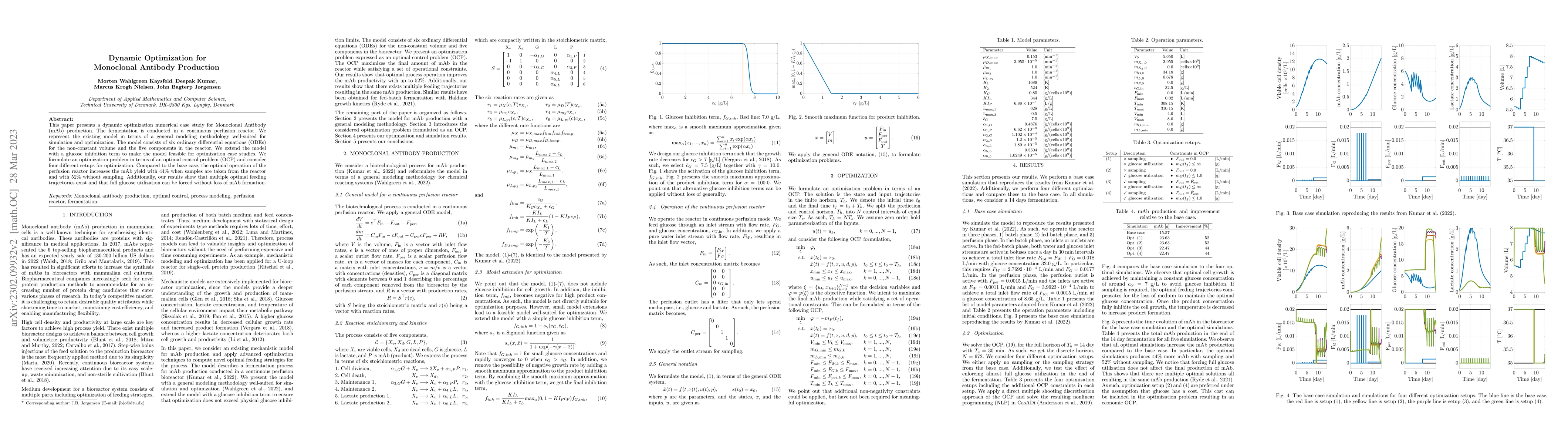 Thumbnail for Dynamic Optimization for Monoclonal Antibody Production