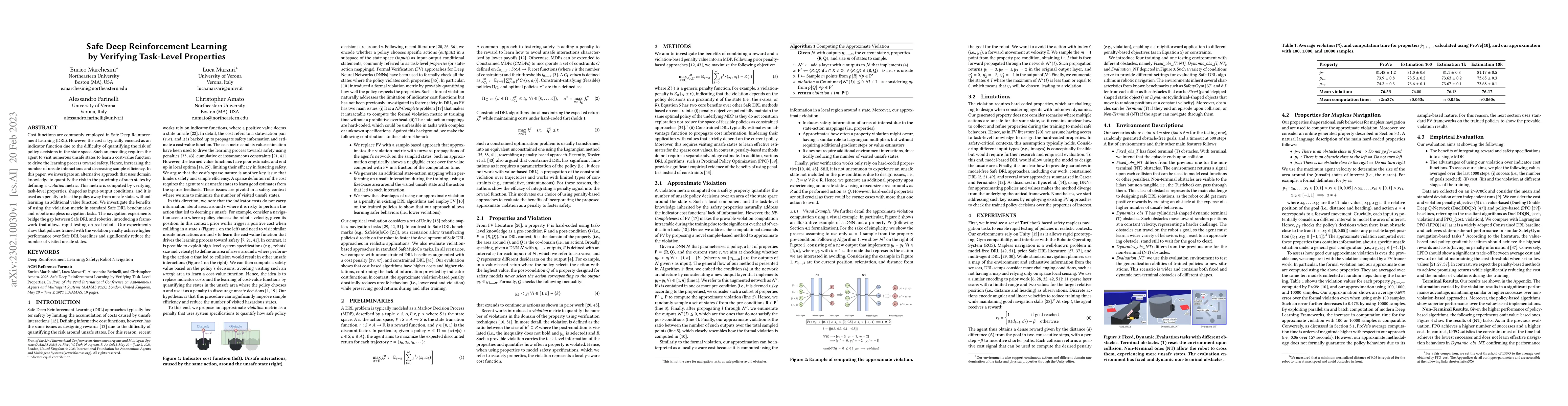 Thumbnail for Safe Deep Reinforcement Learning by Verifying Task-Level Properties