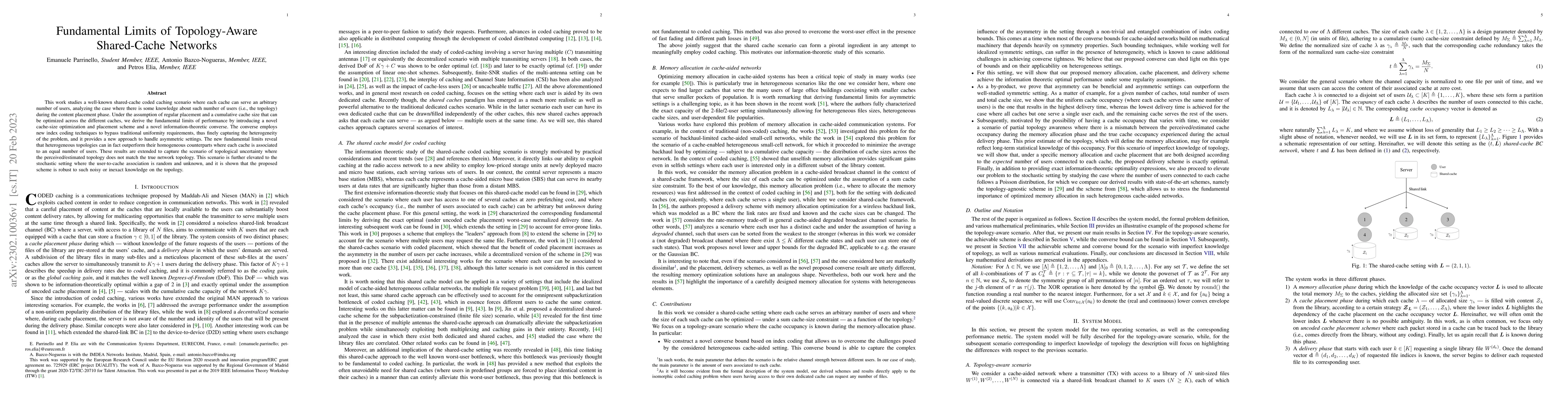 Thumbnail for Fundamental Limits of Topology-Aware Shared-Cache Networks