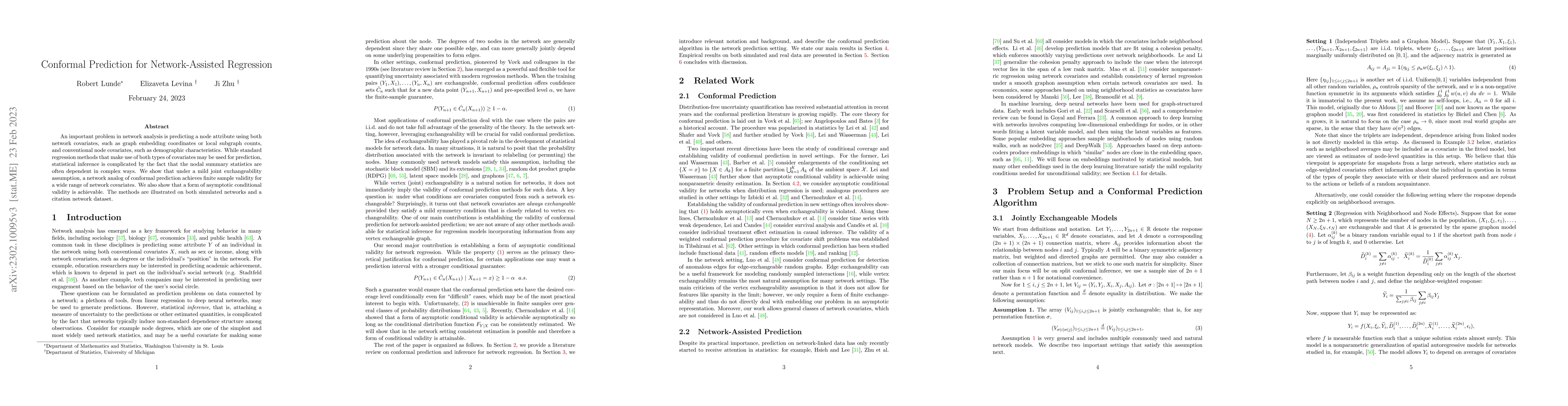 Thumbnail for Conformal Prediction for Network-Assisted Regression