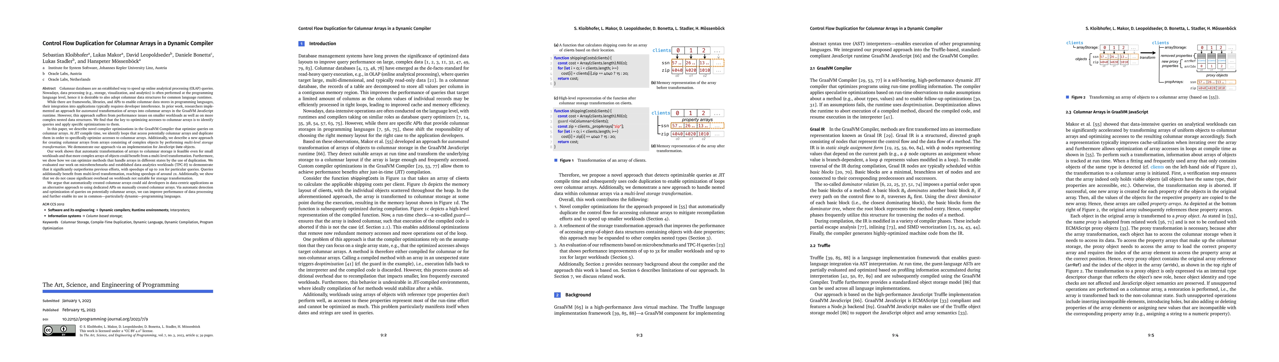 Thumbnail for Control Flow Duplication for Columnar Arrays in a Dynamic Compiler
