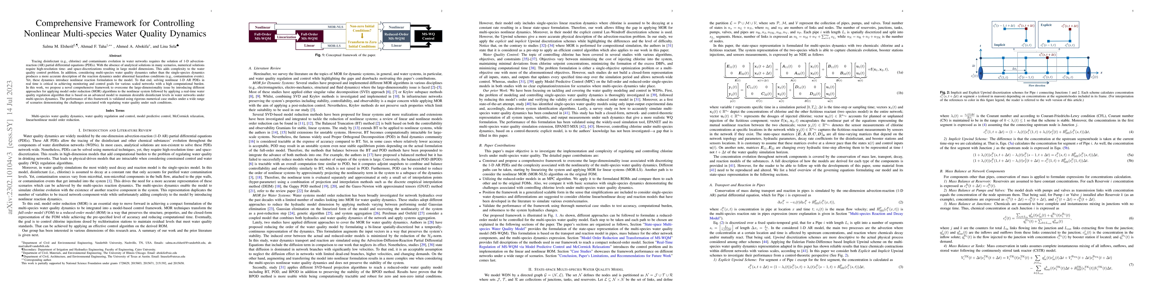 Thumbnail for Comprehensive Framework for Controlling Nonlinear Multi-Species Water
  Quality Dynamics