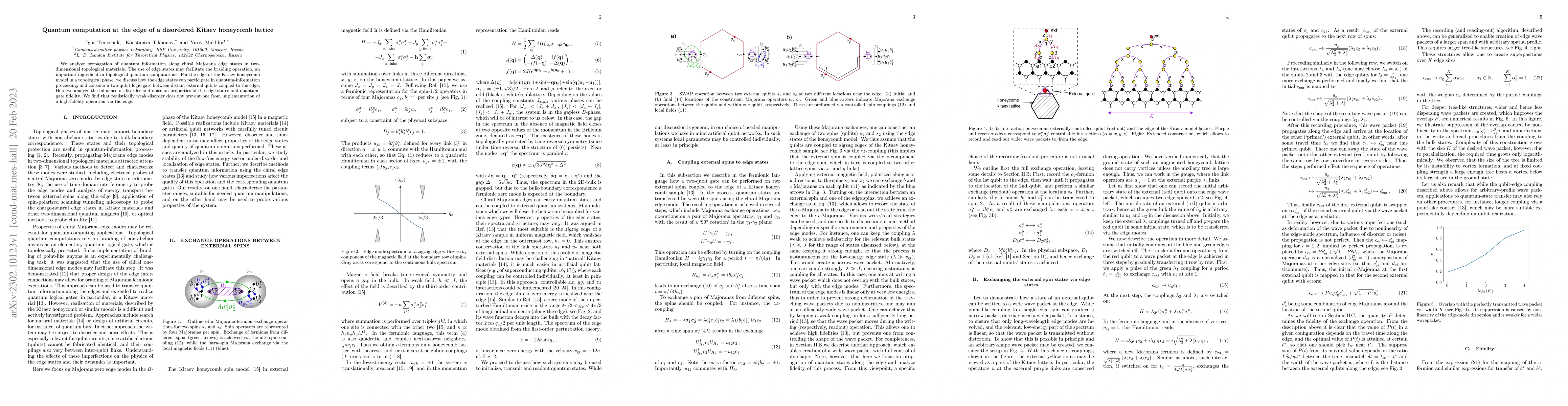 Thumbnail for Quantum computation at the edge of a disordered Kitaev honeycomb lattice