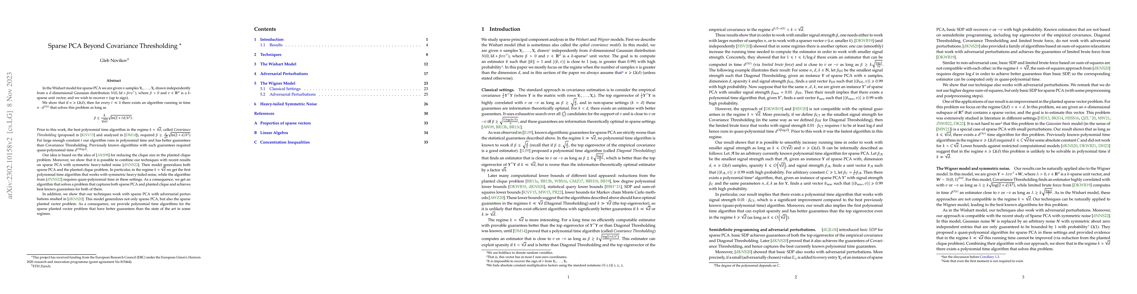 Thumbnail for Sparse PCA Beyond Covariance Thresholding