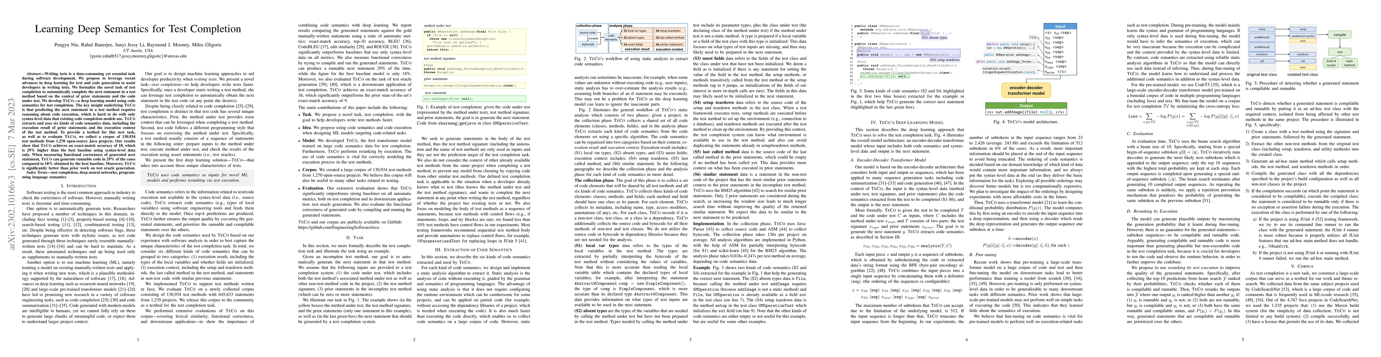 Thumbnail for Learning Deep Semantics for Test Completion