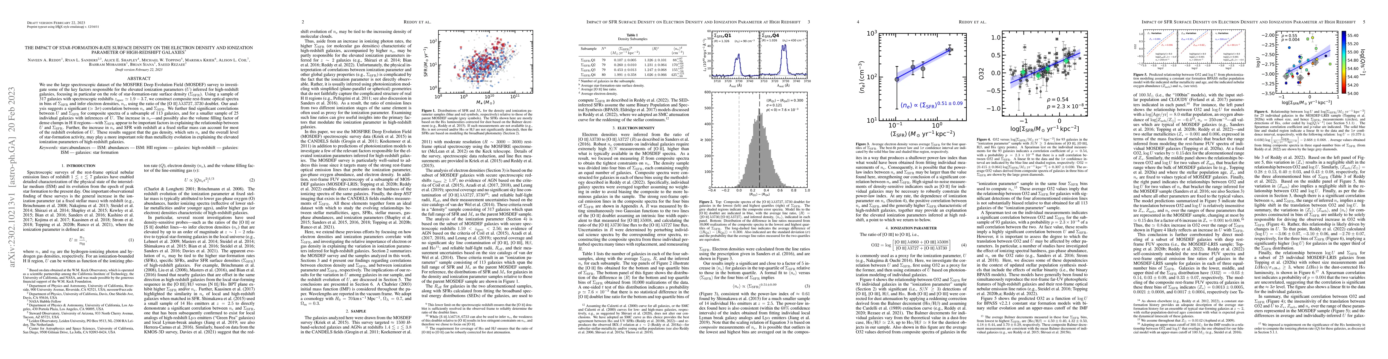 Thumbnail for The Impact of Star-Formation-Rate Surface Density on the Electron
  Density and Ionization Parameter of High-Redshift Galaxies