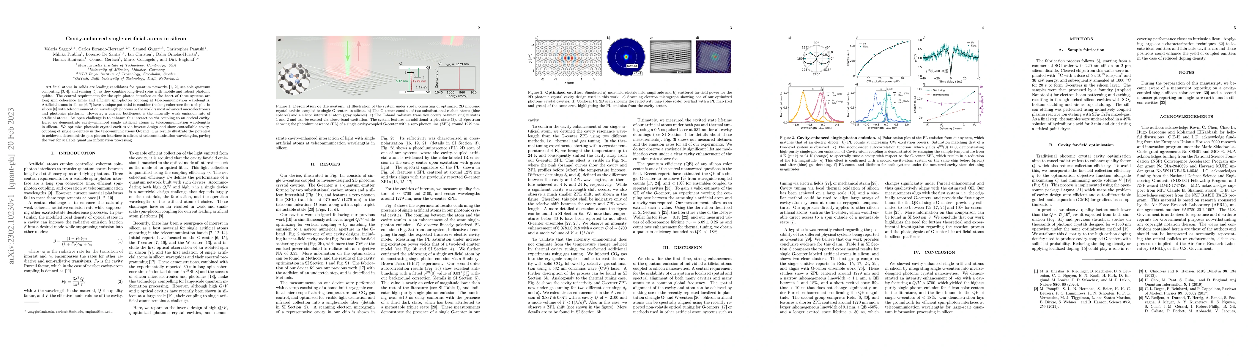 Thumbnail for Cavity-enhanced single artificial atoms in silicon