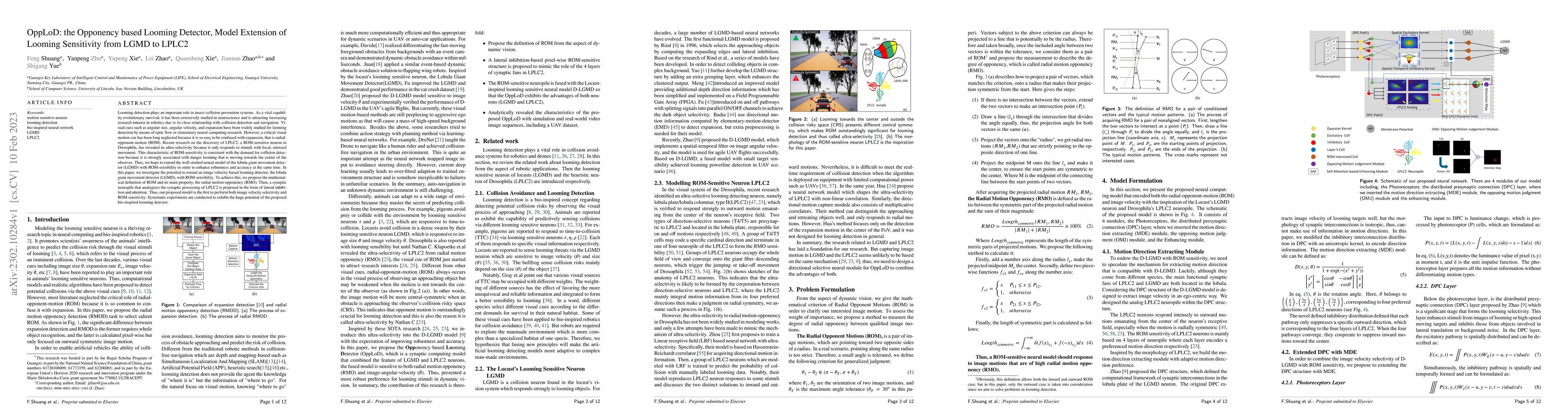 Thumbnail for OppLoD: the Opponency based Looming Detector, Model Extension of Looming
  Sensitivity from LGMD to LPLC2