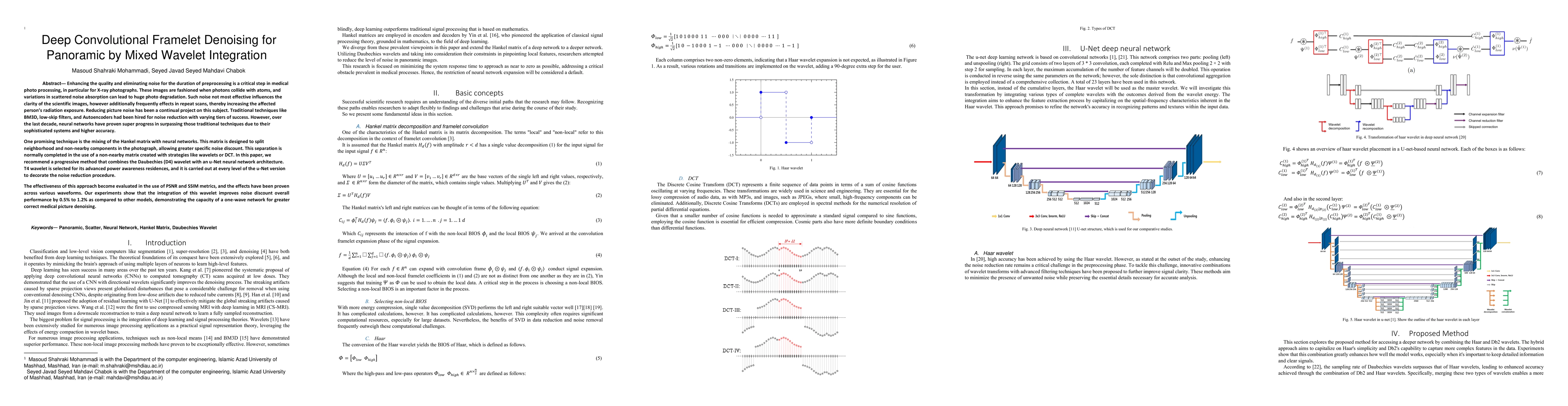 Thumbnail for Deep Convolutional Framelet Denoising for Panoramic by Mixed Wavelet
  Integration