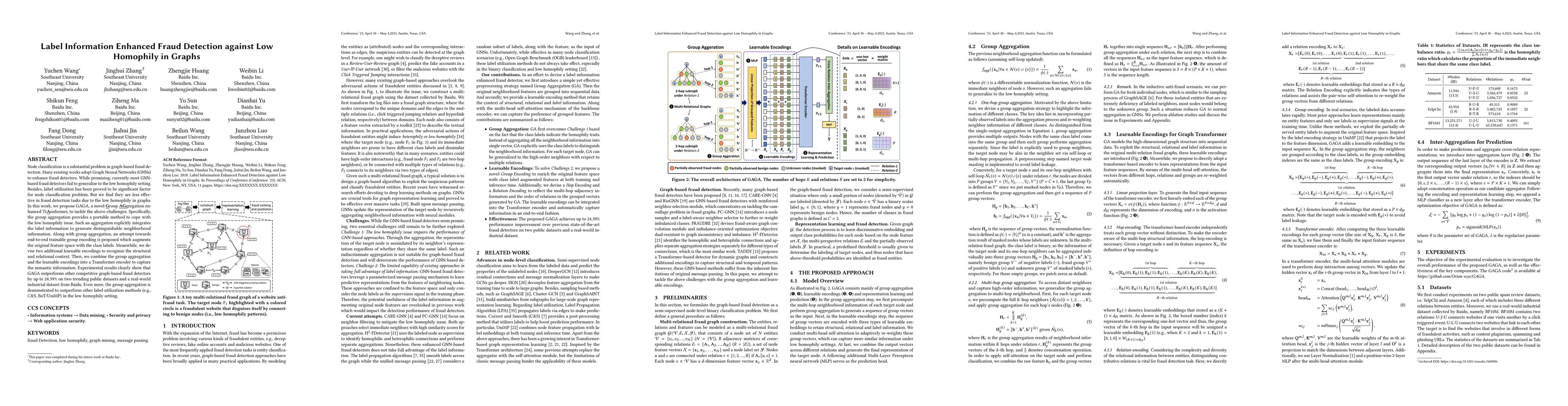 Thumbnail for Label Information Enhanced Fraud Detection against Low Homophily in
  Graphs